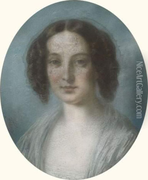 Portrait Presume De Louise Marie D'orleans Oil Painting - Dorcy