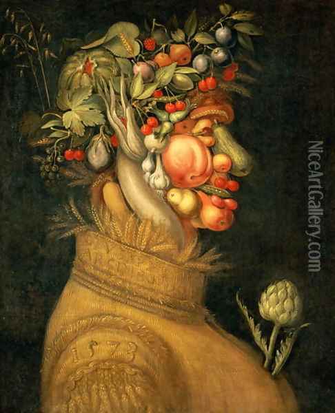 Summer (2) 1573 Oil Painting - Giuseppe Arcimboldo