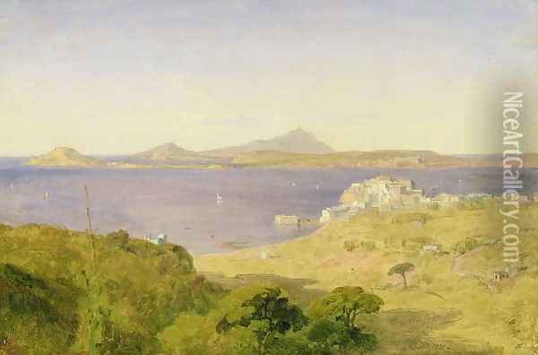 Pozzuoli, 1831 Oil Painting - Penry Williams