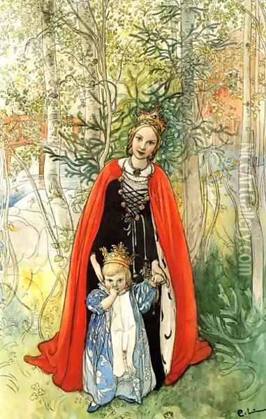 Our Princess Oil Painting - Carl Larsson