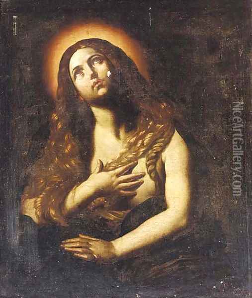 The penitent Magdalene Oil Painting - Guido Reni