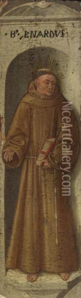 Blessed Leonard Of Assisi Oil Painting - Niccolo Antonio Colantonio