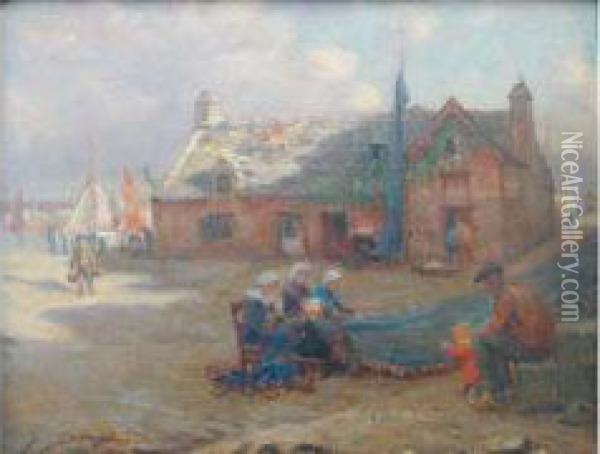 Concarneau Oil Painting - Alfred Guillou