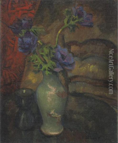 Nature Morte Fleurs (vase De Fleurs) Oil Painting - Emile-Othon Friesz