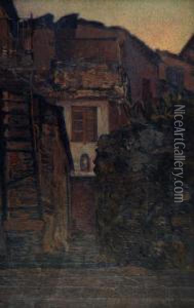 Vicolo All'alba (manarola Di Levante) Oil Painting - Llewelyn Lloyd