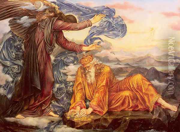 Earthbound Oil Painting - Evelyn Pickering De Morgan
