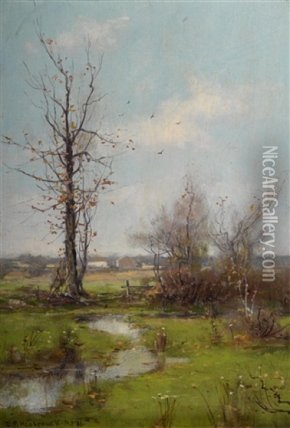 Spring Landscape Oil Painting - Dubois Fenelon Hasbrouck