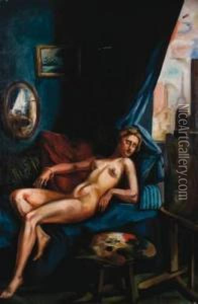 Le Repos Oil Painting - Andre Favory