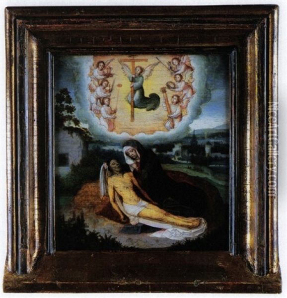 Pieta Oil Painting - Adriaen Isenbrant
