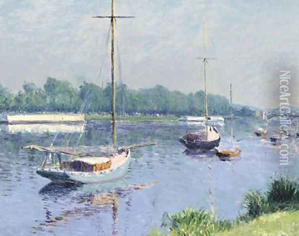 Le bassin d'Argenteuil Oil Painting - Gustave Caillebotte