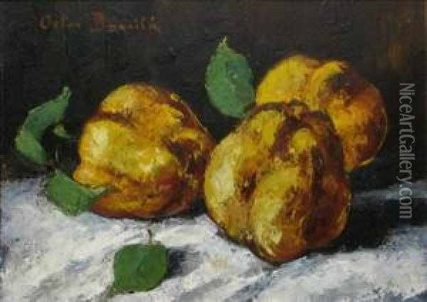 Gutui Oil Painting - Octav Bancila
