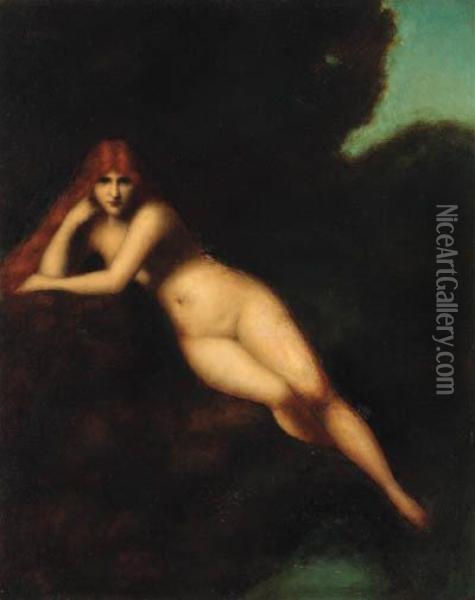 Solitude Oil Painting - Jean-Jacques Henner