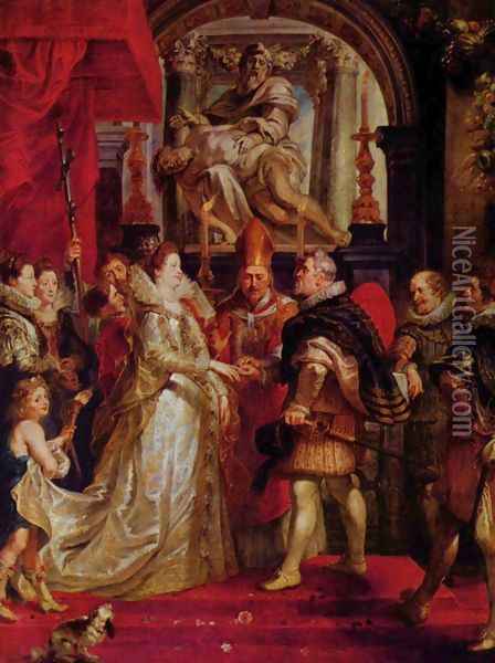 The Marriage Oil Painting - Peter Paul Rubens