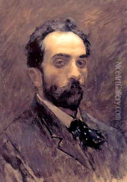 Self portrait 1891 1899 Oil Painting - Isaak Ilyich Levitan