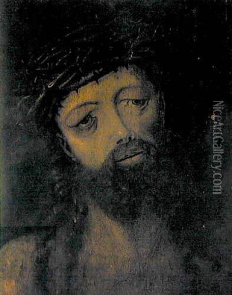Glowa Chrystusa Oil Painting - Albrecht Durer