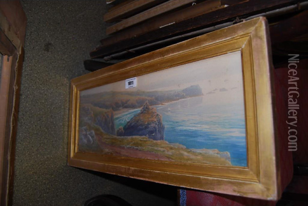 West Country Coastal View Oil Painting - Sydney E. Hart
