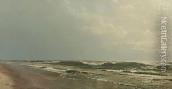 Atlantic Coast Oil Painting - William Trost Richards