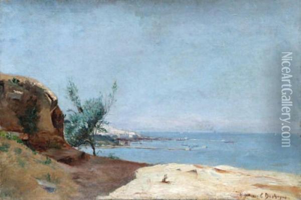 Alger Oil Painting - Eugene Francois Deshayes
