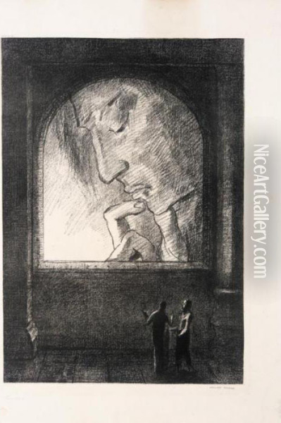 Lumiere (mellerio 123) Oil Painting - Odilon Redon
