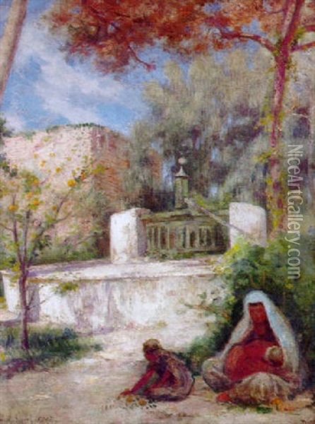 Tunis Oil Painting - Albert Aublet