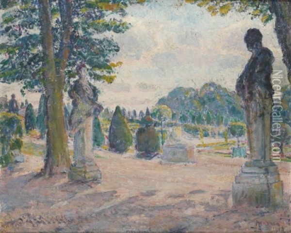 Les Gaines, Versailles I Oil Painting - George Morren