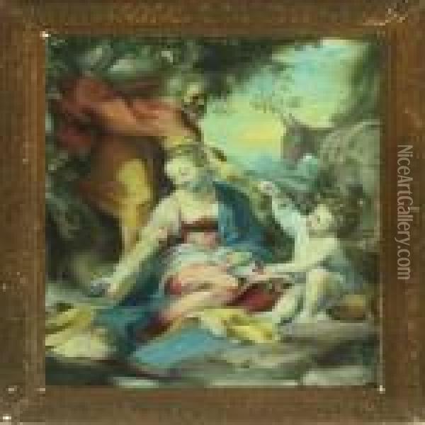 Rest On The Flight To Egypt Oil Painting - Federico Fiori Barocci