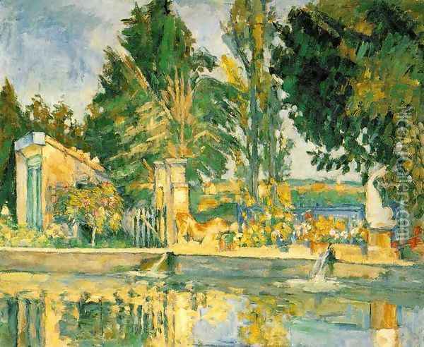 Jas De Bouffan The Pool Oil Painting - Paul Cezanne