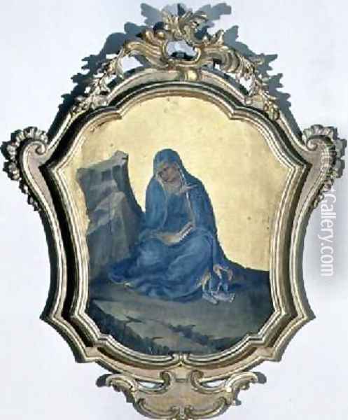 The Virgin Mourning Oil Painting - Fra Angelico (Guido di Pietro)