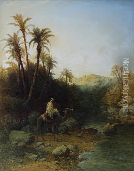 El Kantara. Algeria Oil Painting - Paul H. Ellis