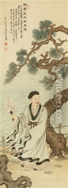 Portrait Of Zhuge Liang Oil Painting -  Ji WoonYoung