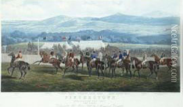 Punchestownraces, Conyngham Cup Oil Painting - John Sturgess