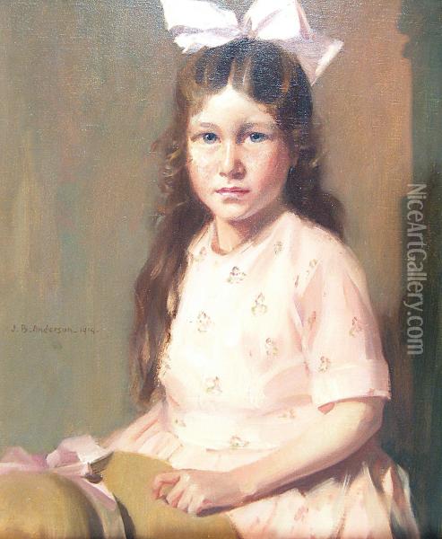 Pretty In Pink Oil Painting - James Bell Anderson