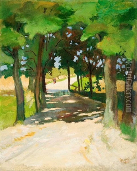 Sommerlicher Weg Oil Painting - Friedrich Moritz