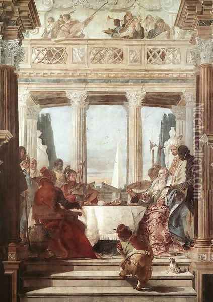 The Banquet of Cleopatra 1746-47 Oil Painting - Giovanni Battista Tiepolo