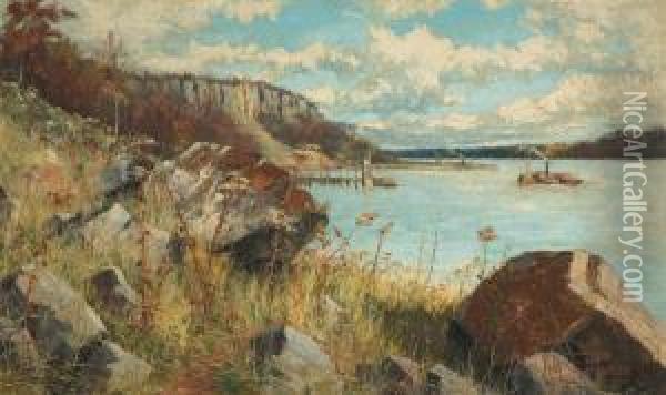 Along The Palisades Oil Painting - Hal Robinson