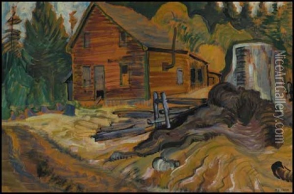 Abandoned House Near Metchosin, Bc Oil Painting - Emily Carr