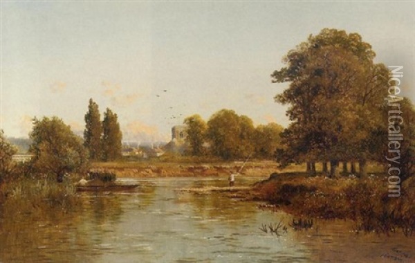 Goring, On The Thames Oil Painting - Edward H. Niemann