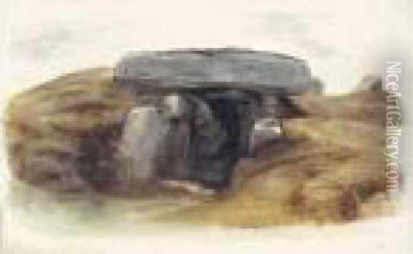 Dolmen De Stonehenge Oil Painting - Paul Huet