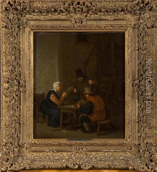 Scene D'auberge Oil Painting - Adriaen Jansz van Ostade