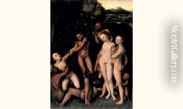 L'age D'argent Oil Painting - Lucas Cranach the Elder