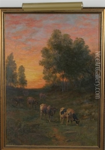 The Evening Hour Oil Painting - Thomas Bigelow Craig