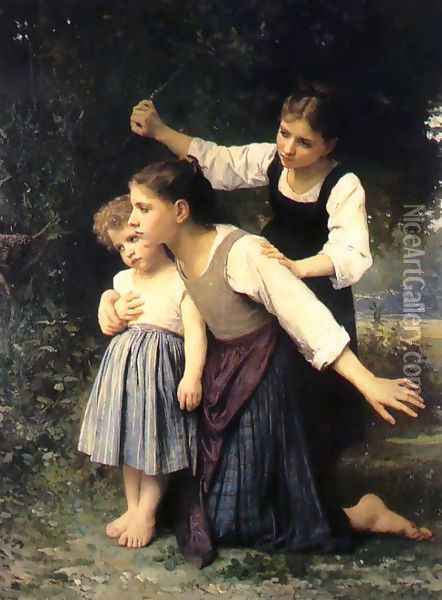 In the Woods 1889 Oil Painting - Elizabeth Jane Gardner Bouguereau