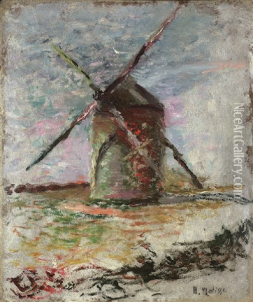 Moulin Oil Painting - Henri Matisse