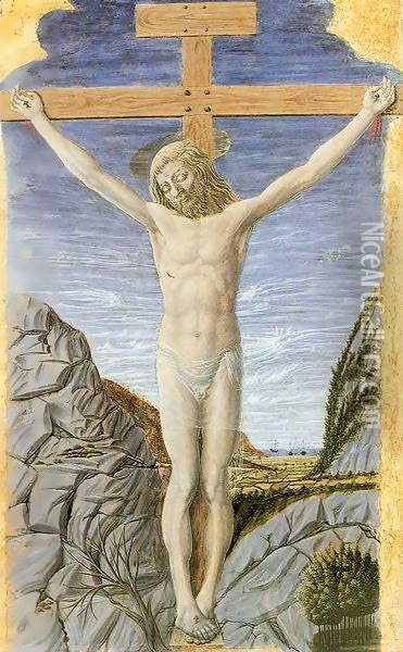 Christ on the Cross Oil Painting - Fra Carnevale