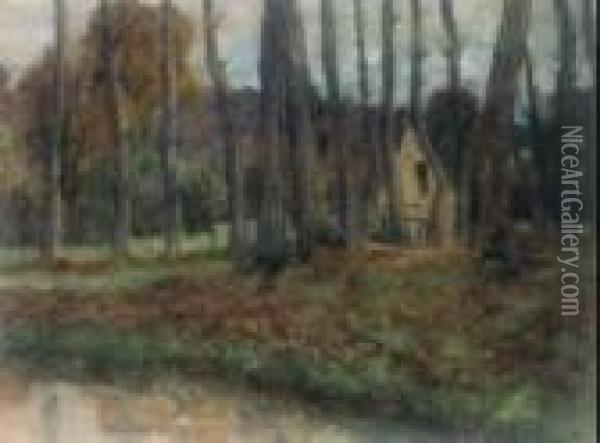 Petite Maison Dans La Clairiere Oil Painting - Pierre Ernest Prins