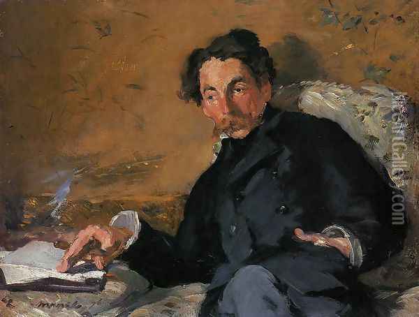 Portrait of Stephane Mallarme 1876 Oil Painting - Edouard Manet
