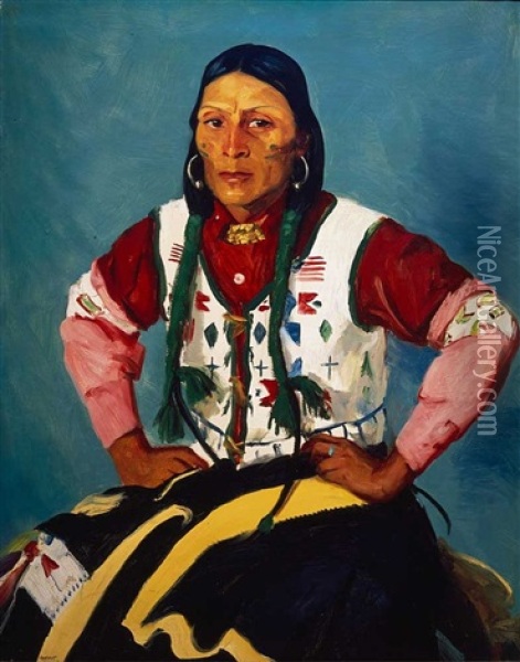 Portrait Of Po Tse (water Eagle) Oil Painting - Robert Henri