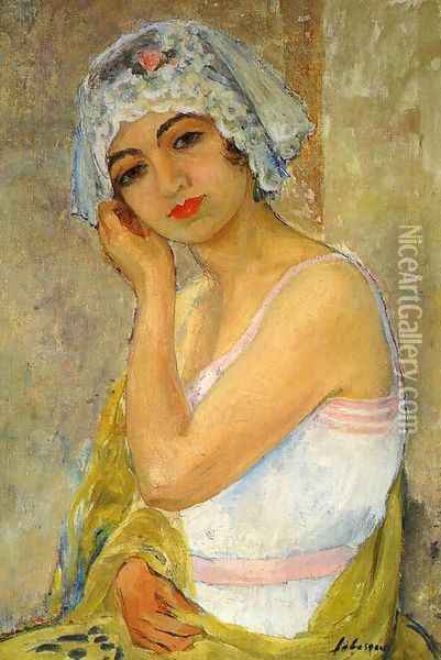 Seated Young Woman Oil Painting - Henri Lebasque