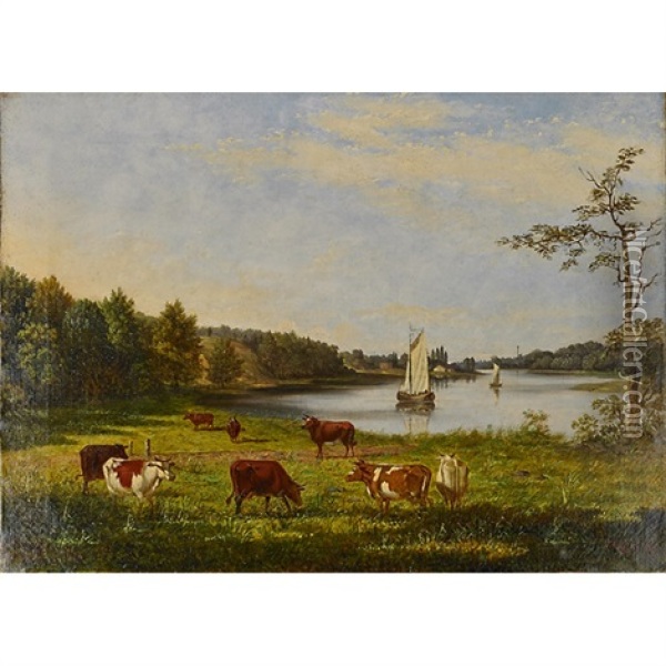 Navasink Highlands, New Jersey Landscape Oil Painting - John Hagny
