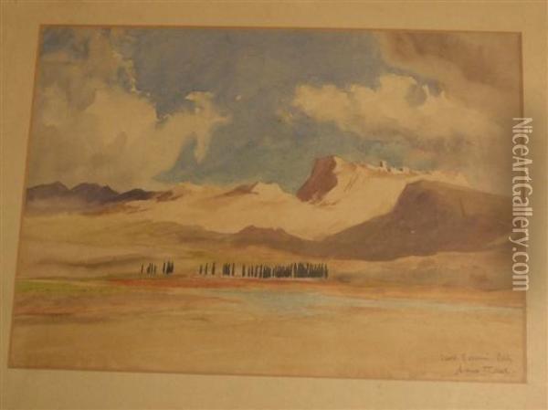 Castel Giovanni, Sicily Oil Painting - Arthur John Black
